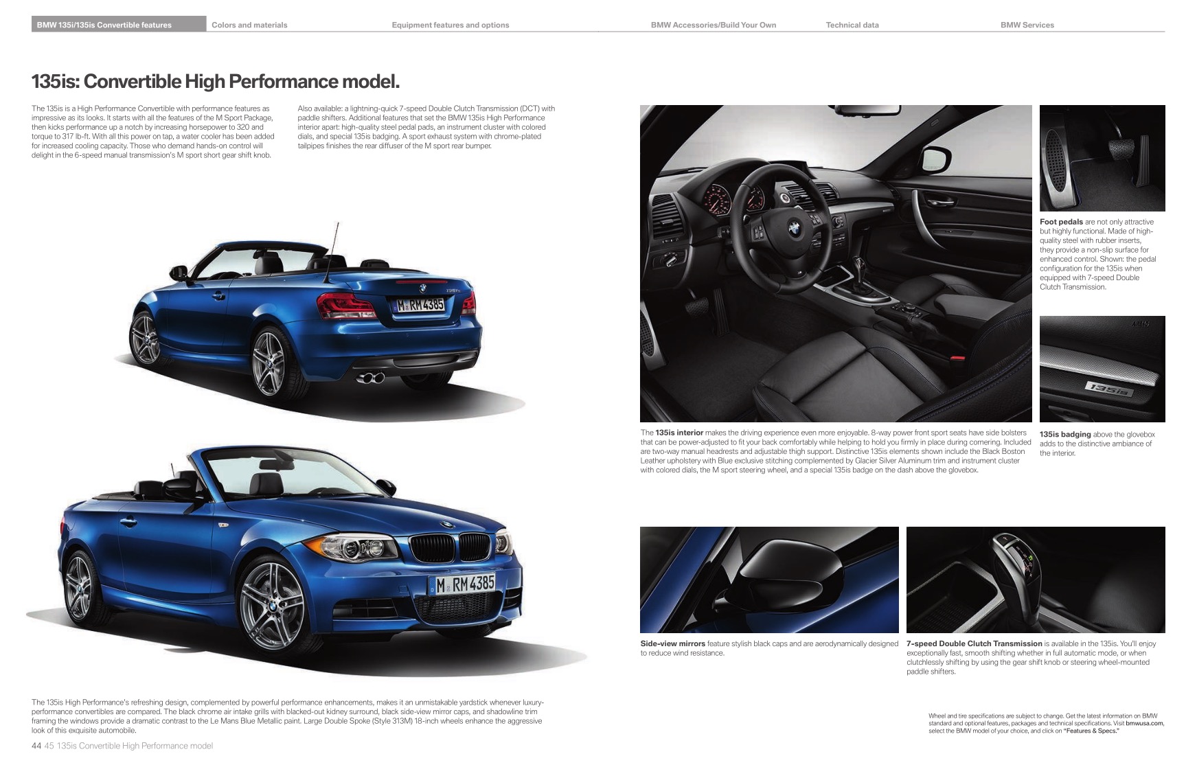 2013 BMW 1-Series Convertible Brochure Page 26